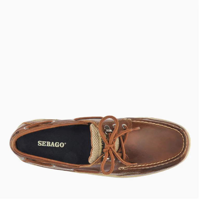 Sebago Men's Clovehitch Waxed Leather Boat Shoe