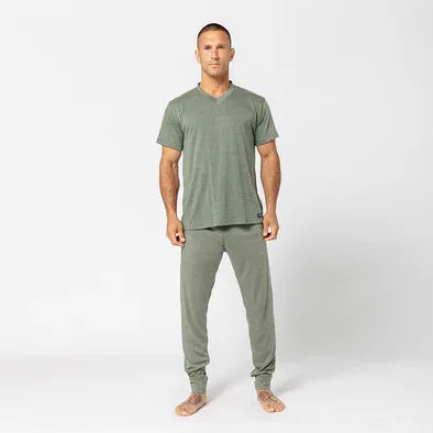 SS Mens IR V Neck Sleepwear Shirt