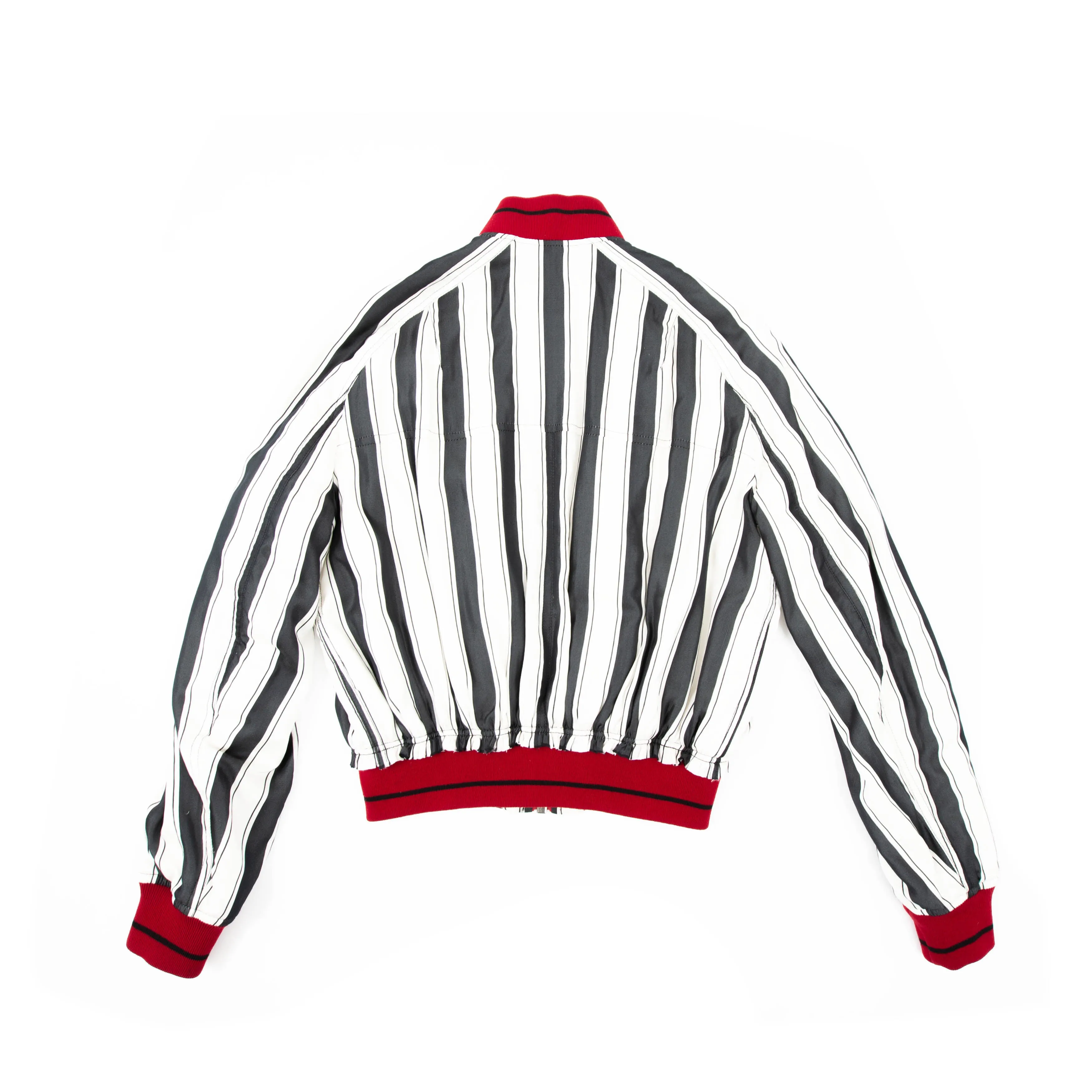 SS17 Striped Opium Silk Bomber