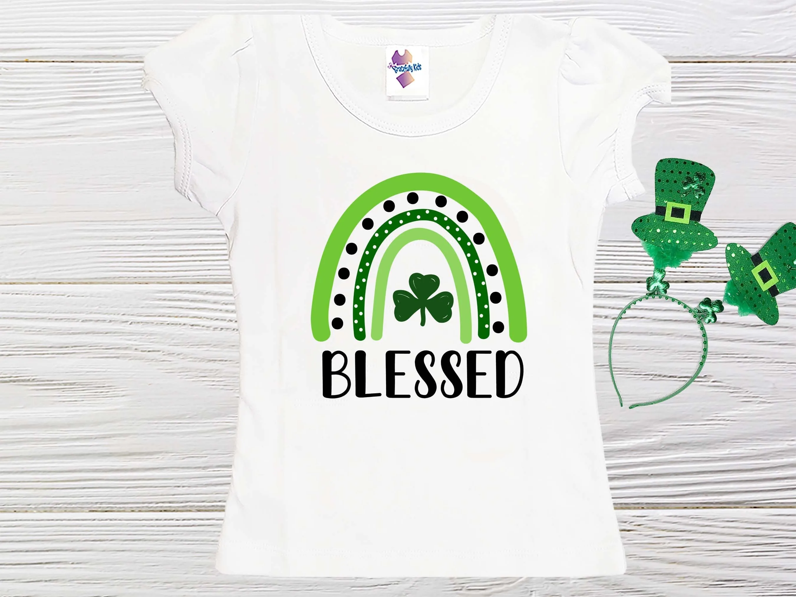 St Patrick  Day t Shirt, Blessed St Patrick Day T Shirt,  Girls St. Patrick T-Shirt, Toddler St Patrick T Shirt, Girls Shirts