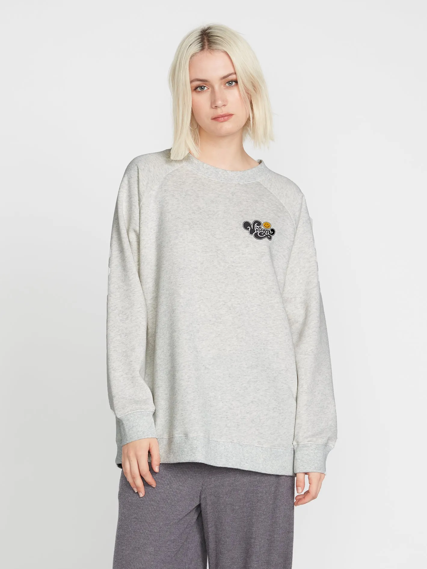 Stone Magic Boyfriend Sweatshirt - Light Grey