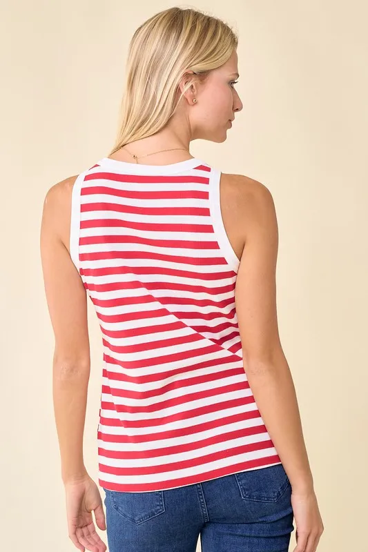 Striped Rib Tank