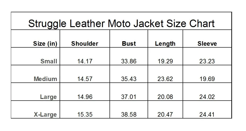 Struggle Leather Moto Jacket