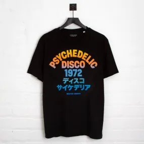 Sunrise 1972 Psychedelic Disco Front Print - Tshirt - Black