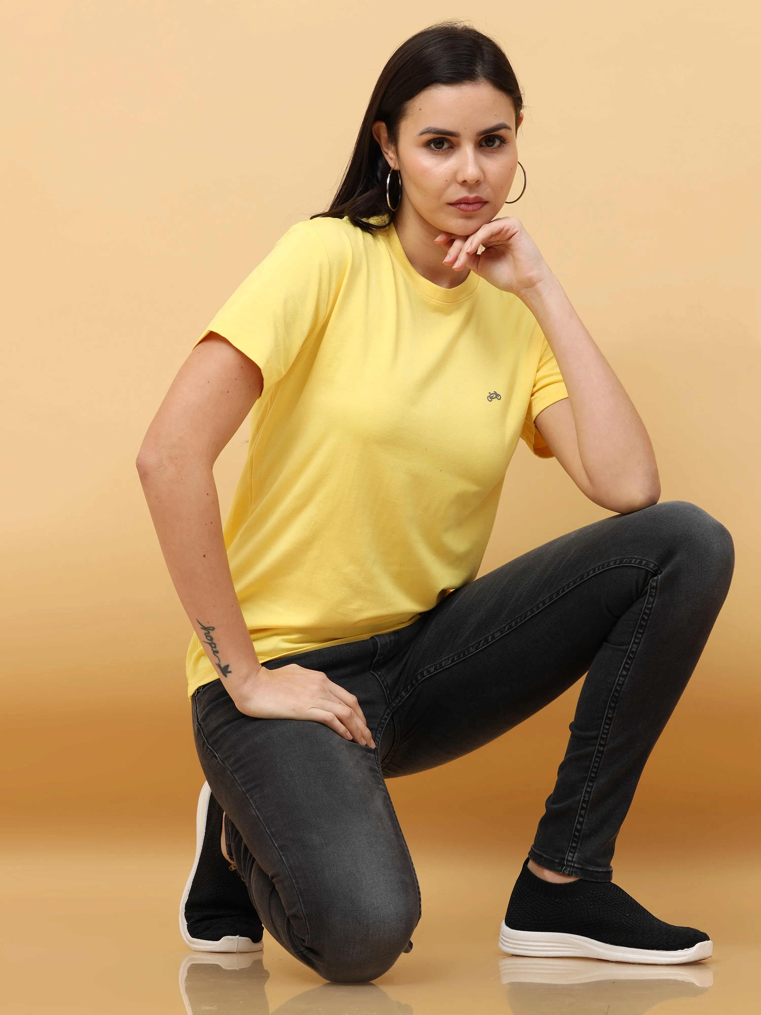 Sunshine Yellow Womens Bamboo Fabric T-Shirt