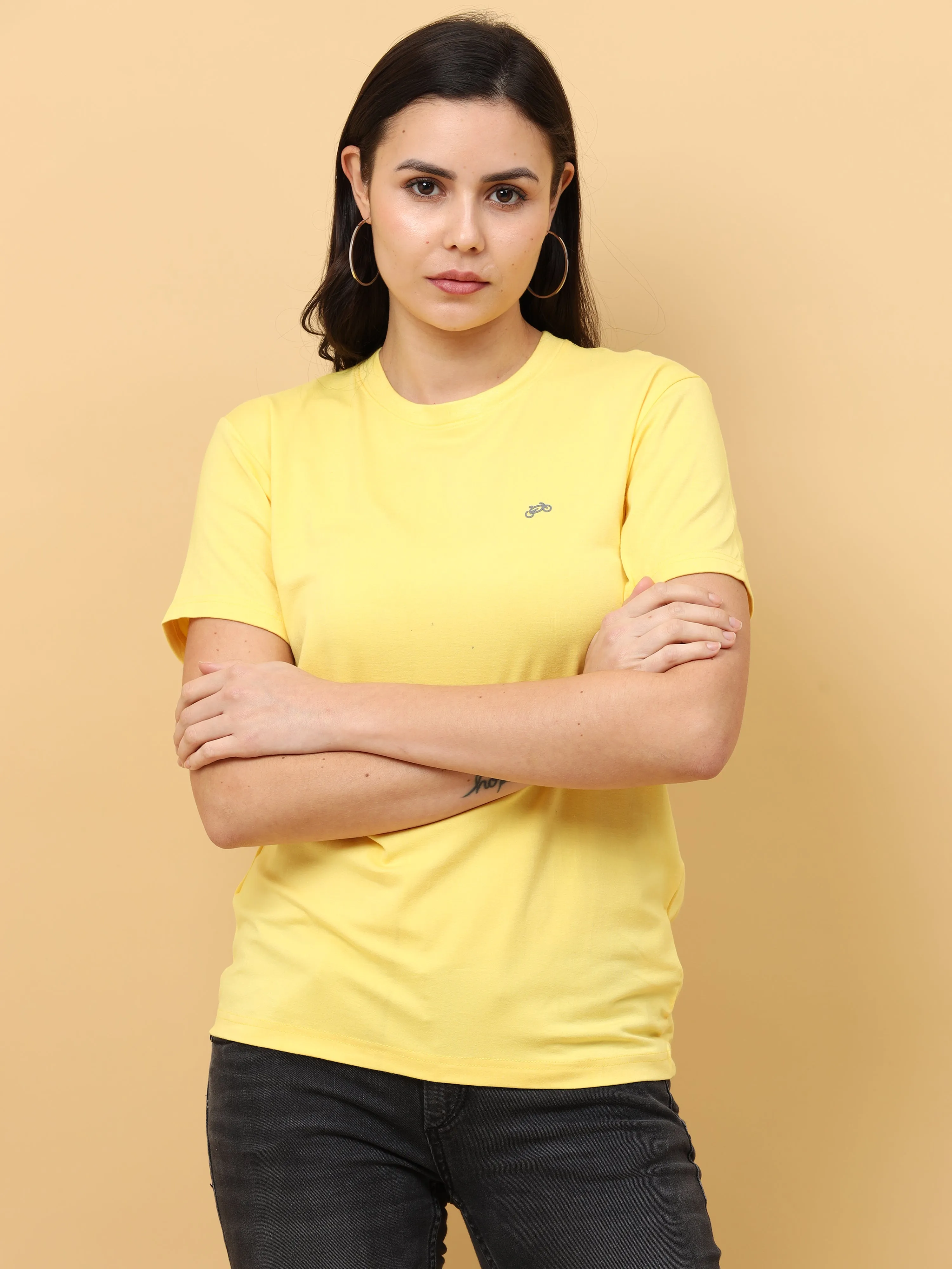 Sunshine Yellow Womens Bamboo Fabric T-Shirt