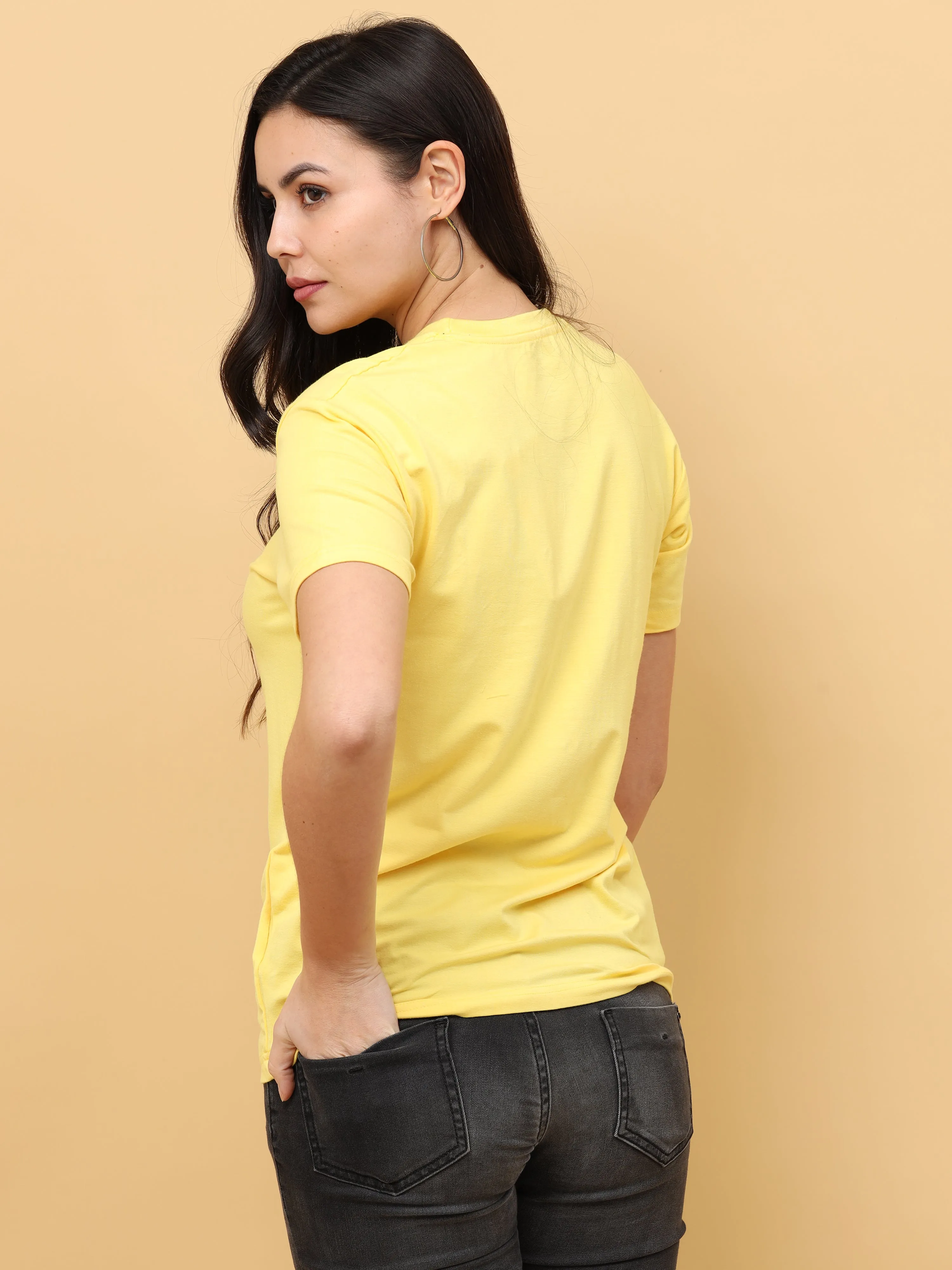 Sunshine Yellow Womens Bamboo Fabric T-Shirt