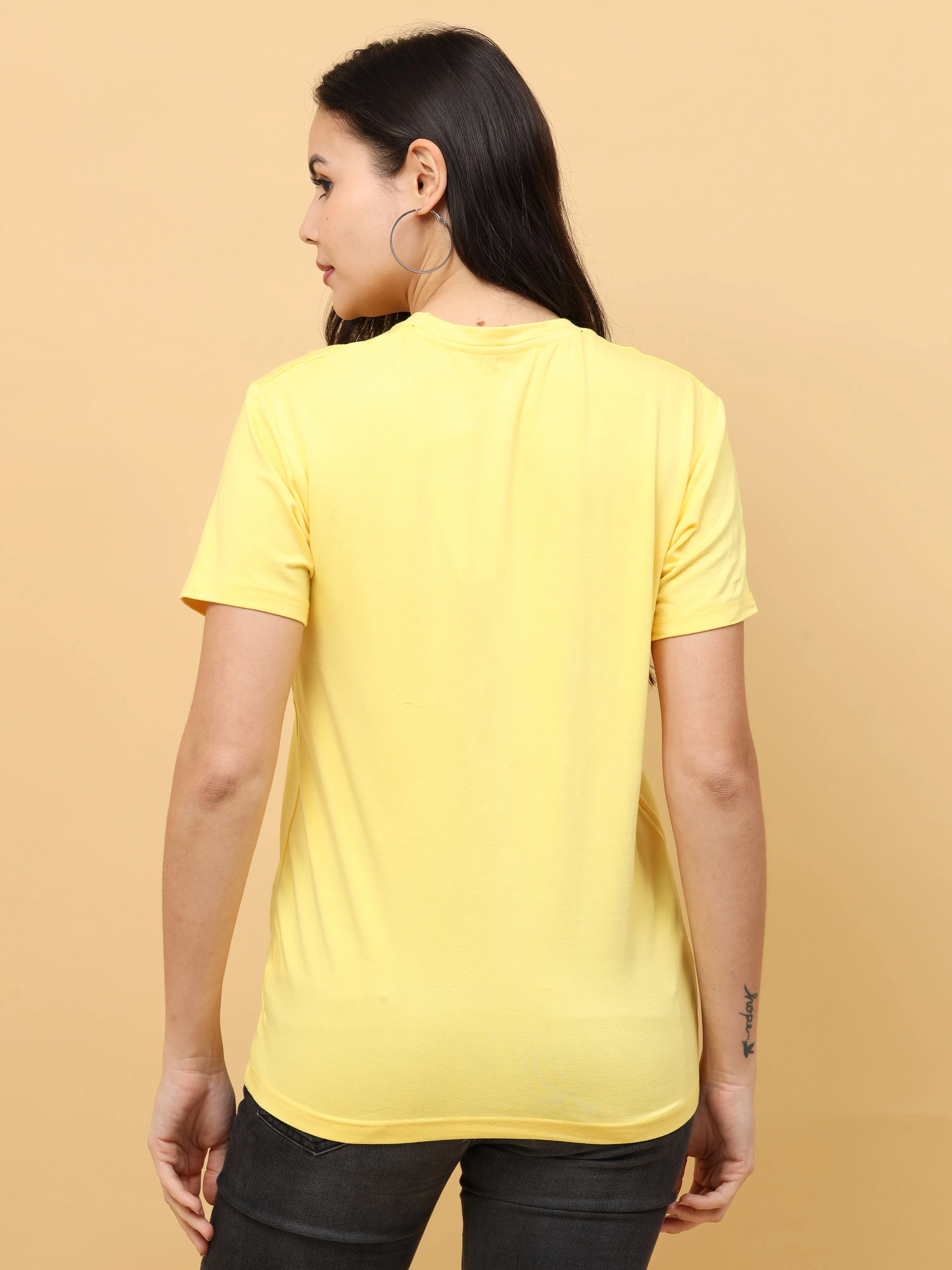 Sunshine Yellow Womens Bamboo Fabric T-Shirt