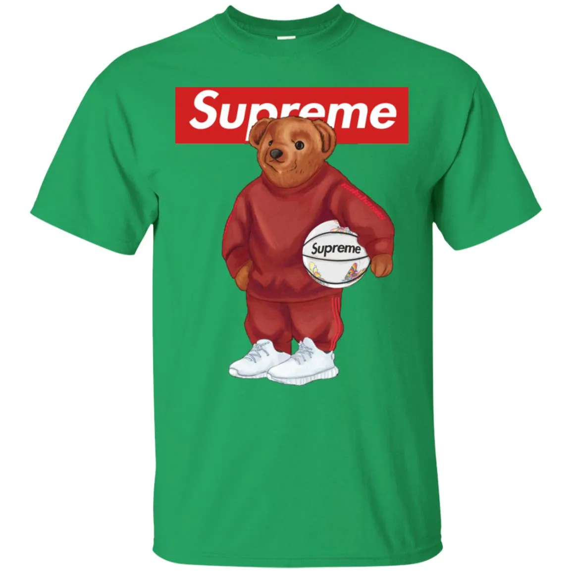 Supreme Bear Sport T-shirt Men Cotton T-Shirt