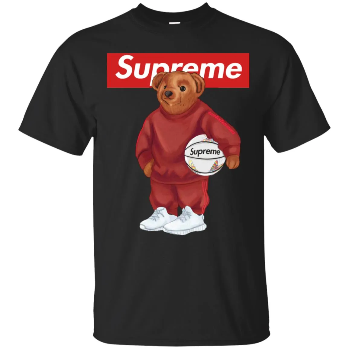 Supreme Bear Sport T-shirt Men Cotton T-Shirt