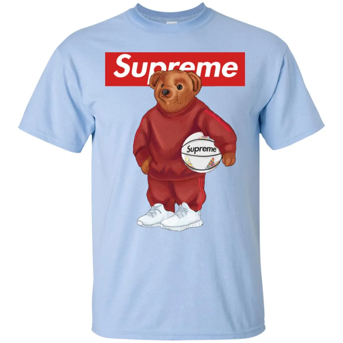 Supreme Bear Sport T-shirt Men Cotton T-Shirt