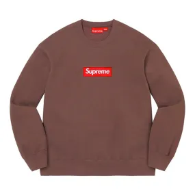 Supreme Box Logo Crewneck (FW22)- Brown