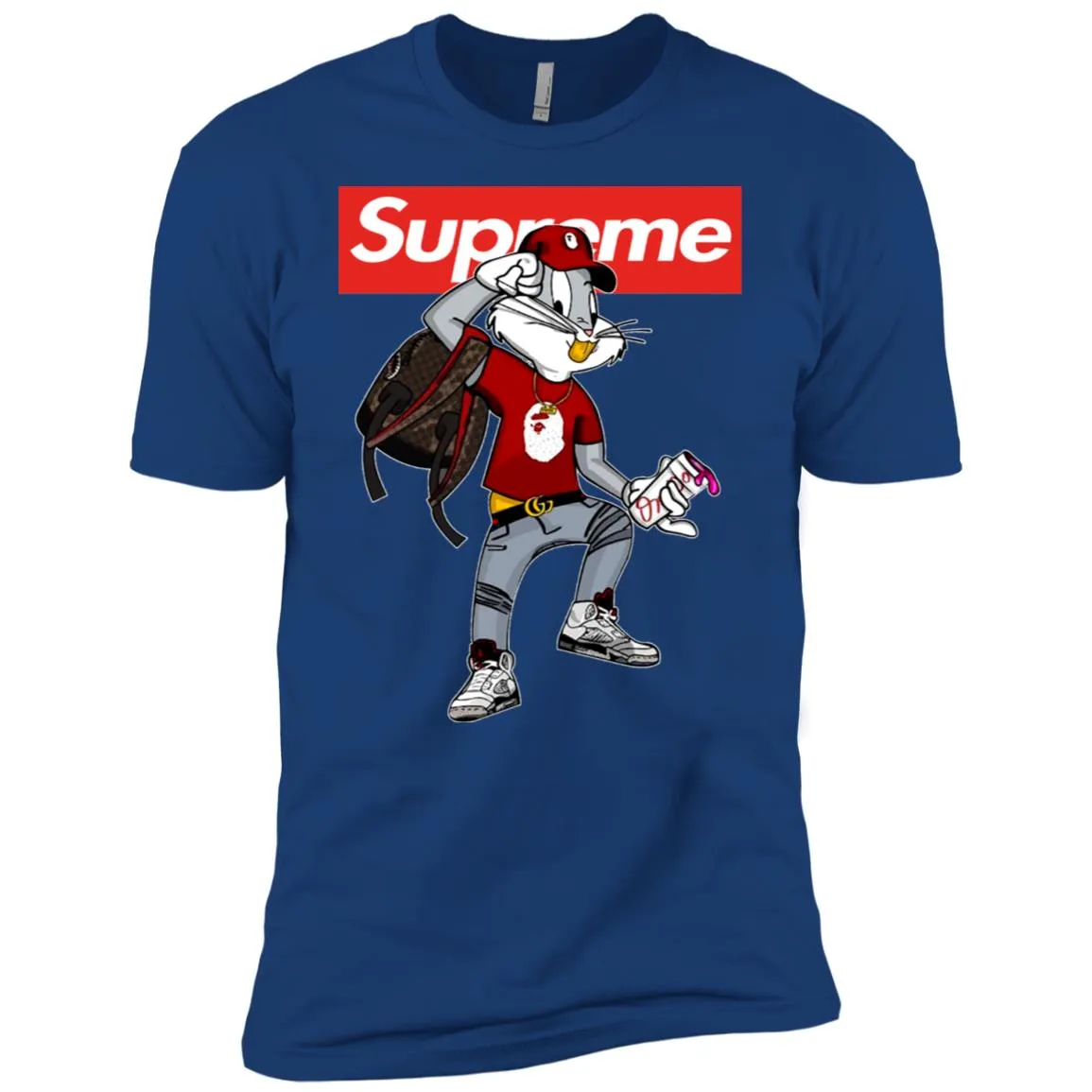 Supreme Rabbit Shirt Men Short Sleeve T-Shirt