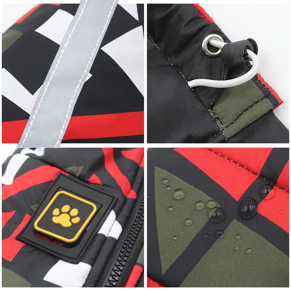 TEEK - Print Waterproof Large Dog Jacket