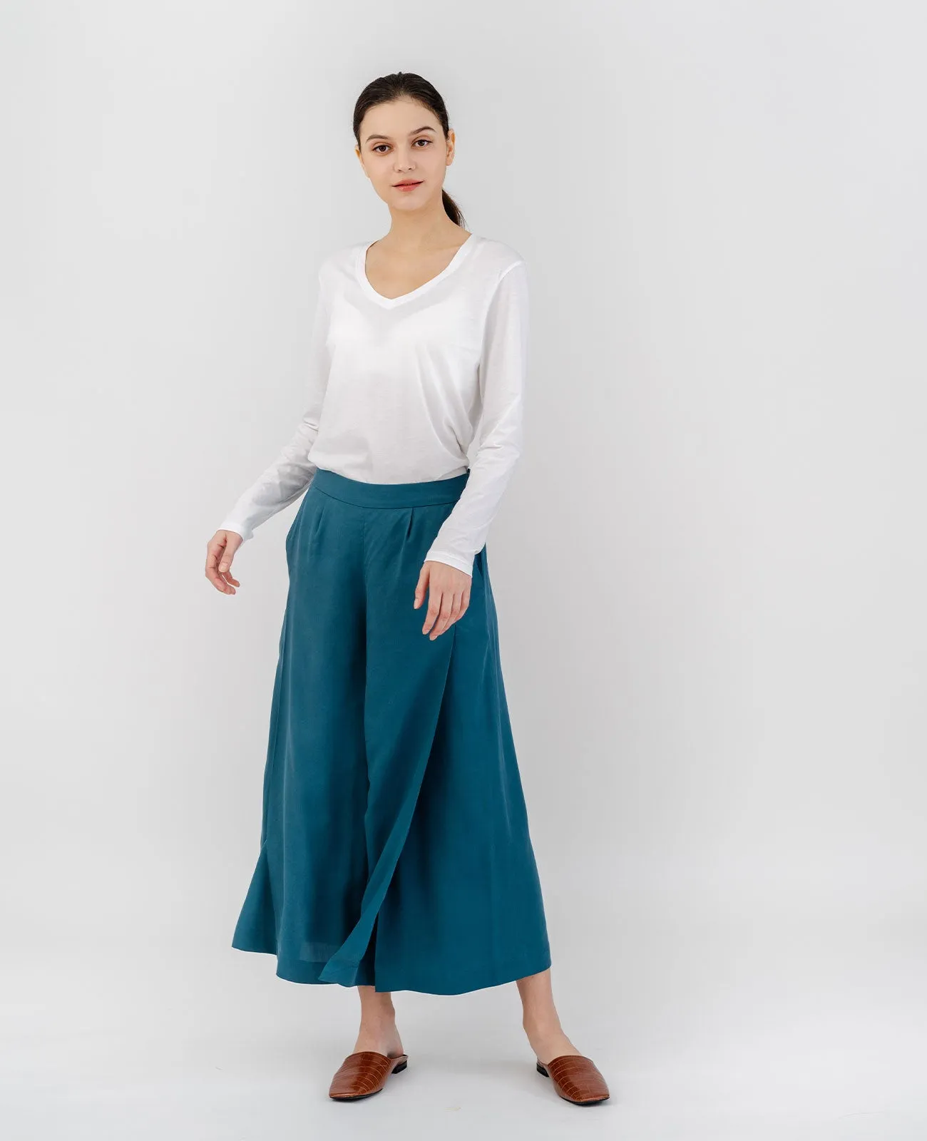 Tencel Split Front Culotte