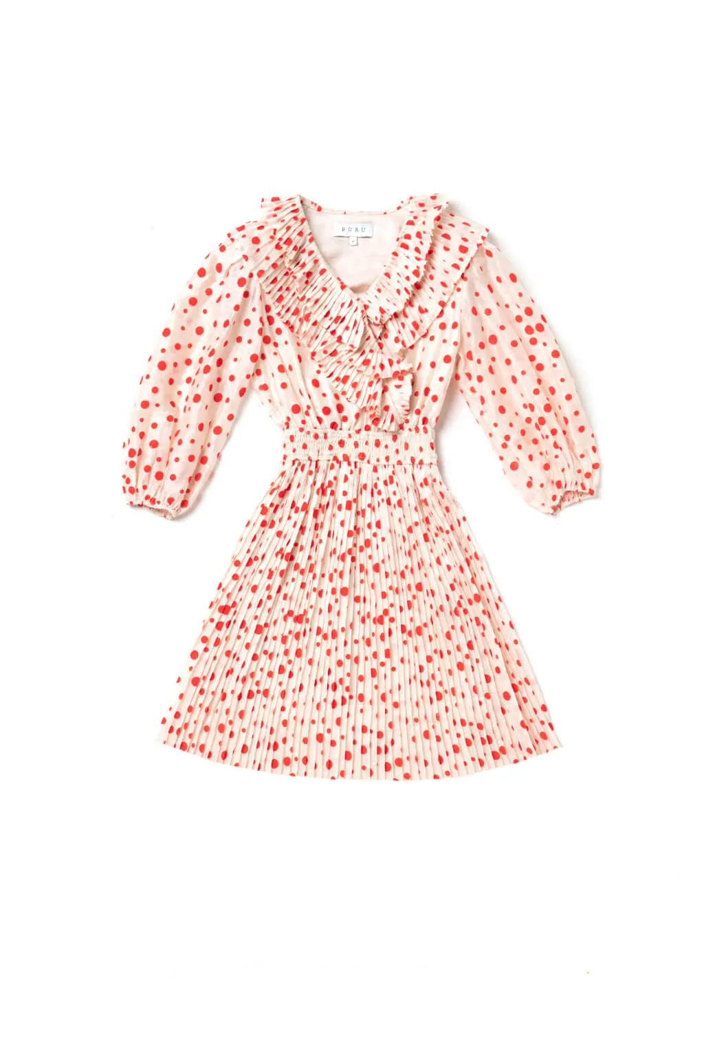 The Blanche Dress MINI - Flocking Dot