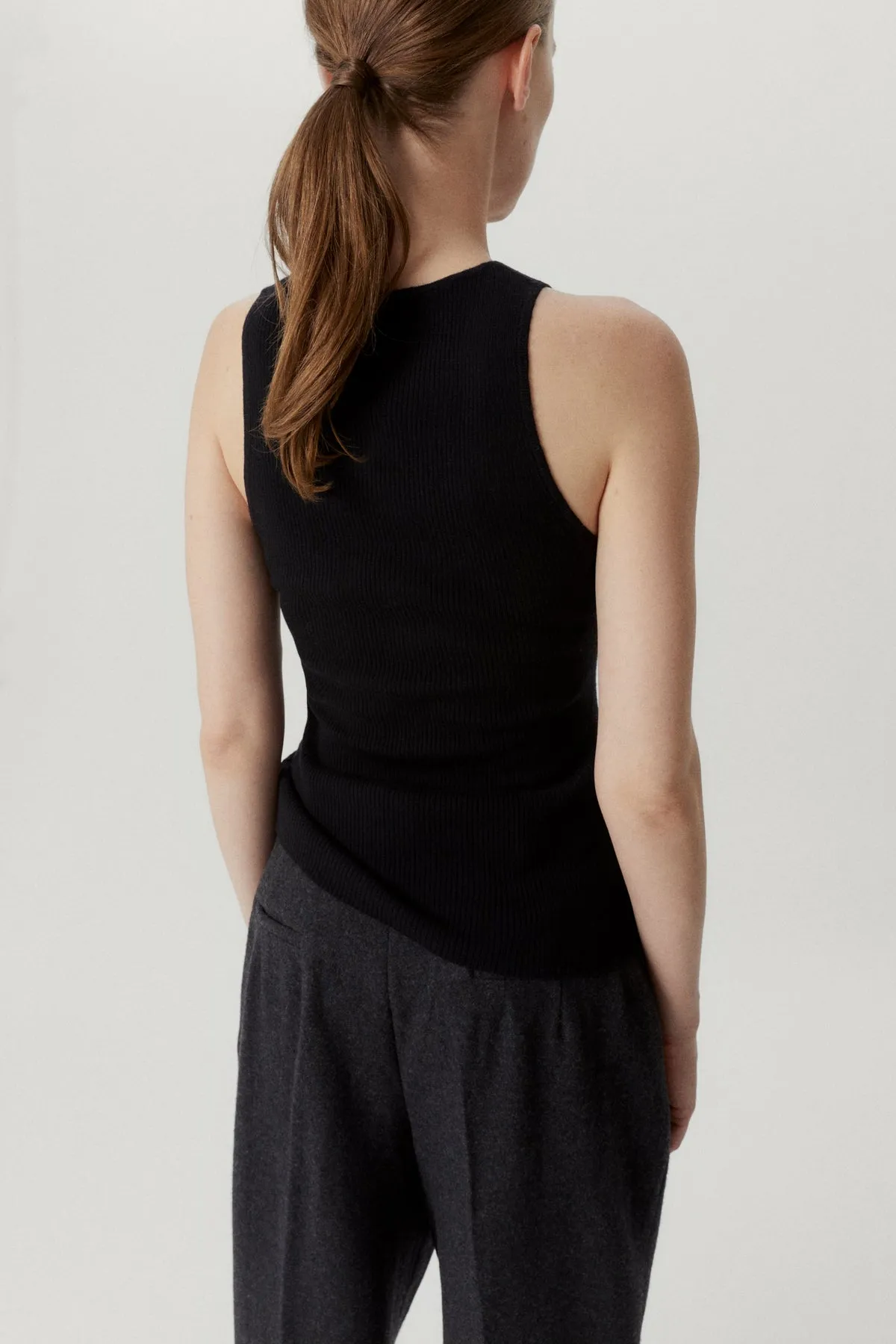 The Ultrasoft Wool Ribbed tank top