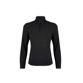 Topten Half Zipper Women Skiing Fleece Jacket Black