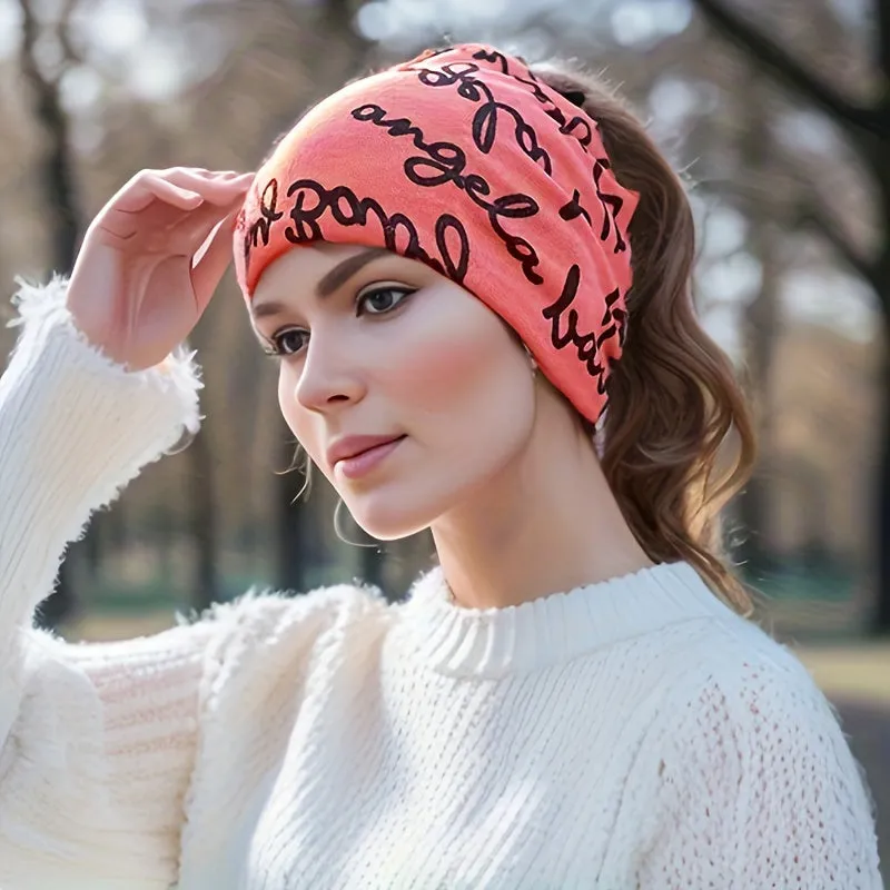 Trendy Knit Gaiter Versatile Cashmere Headband Scarf