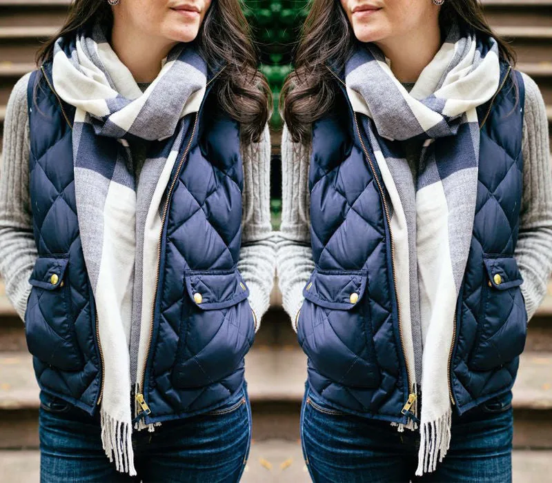 Trendy Quilt style vest coat jacket