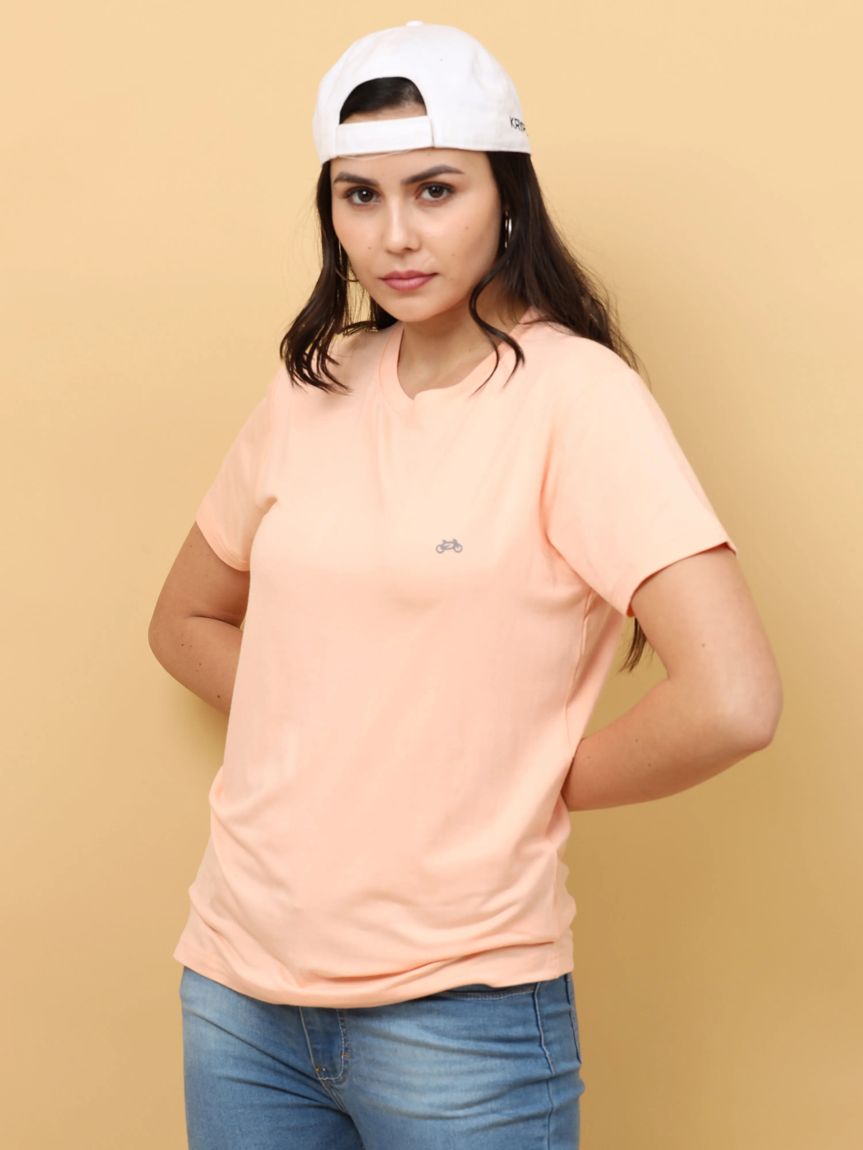 Tropical Peach Womens Bamboo Fabric T-Shirt