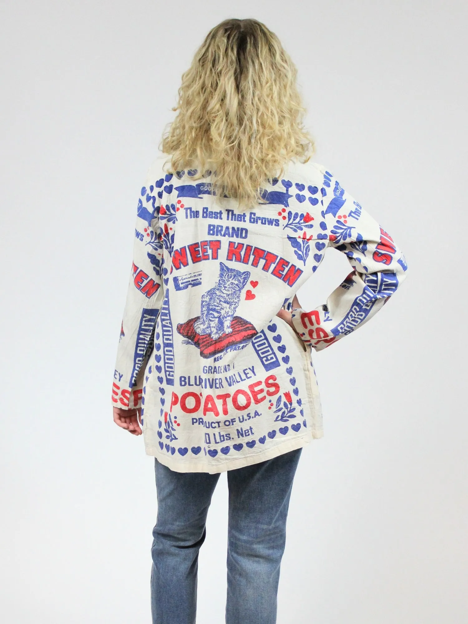 Vintage Print Duster Jacket