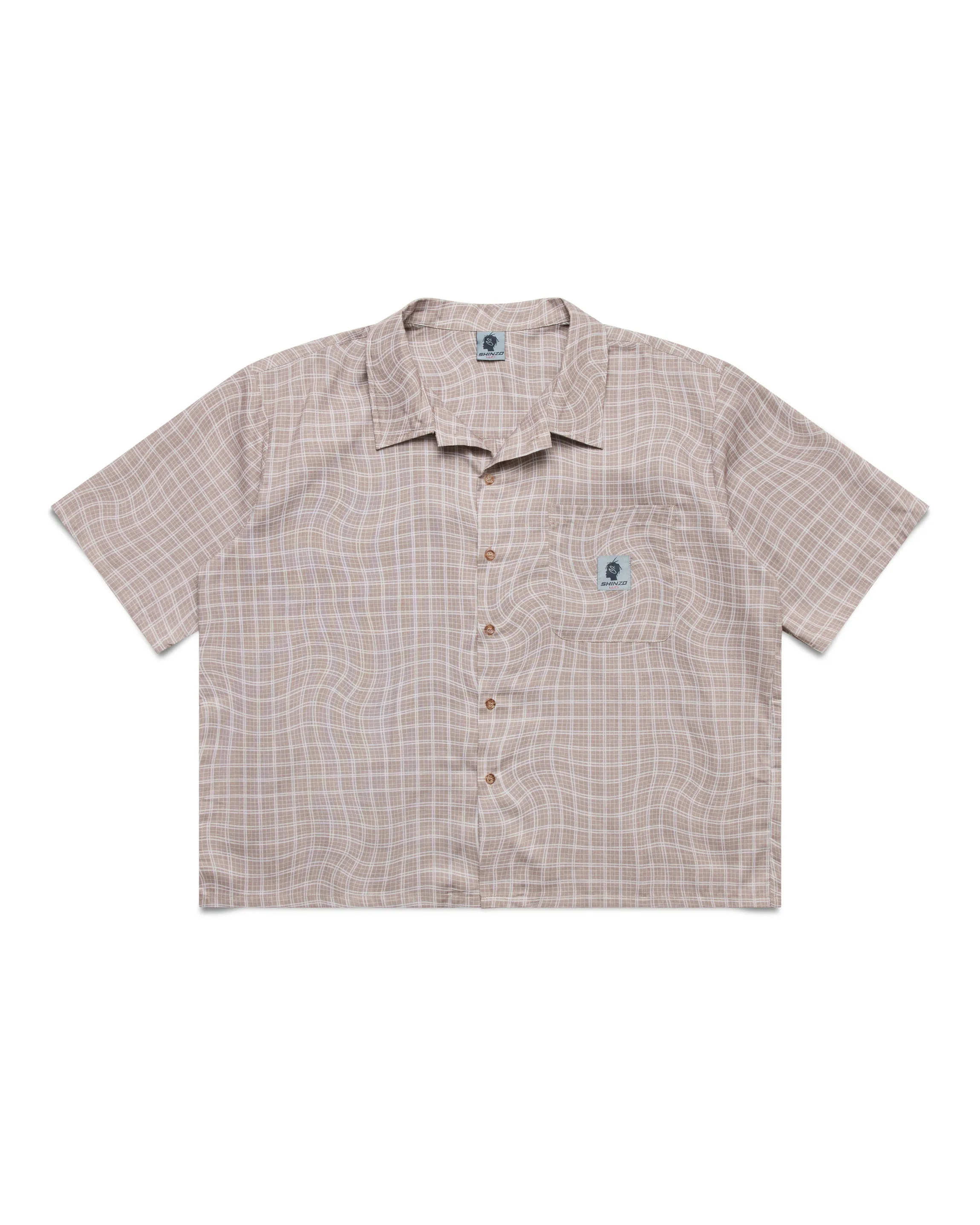 Wabi Light Brown Button Up Shirt