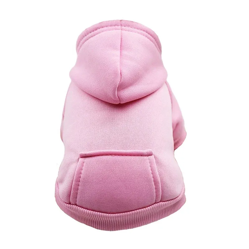 Warm Winter Cute Hoodie Fleece Jacket for Small to Medium Pets