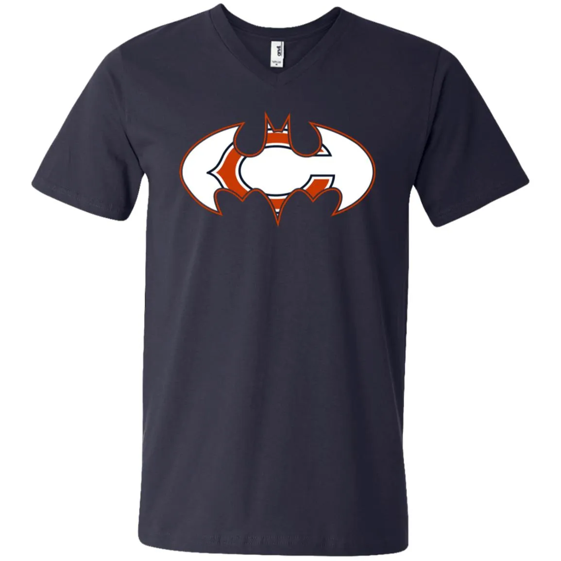 We Are The Chicago Bears Batman Nfl Mashup Men V-Neck T-Shirt