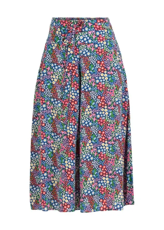 Wijde broek met bloemenprint | Blutsgeschwister flotte culottes first date