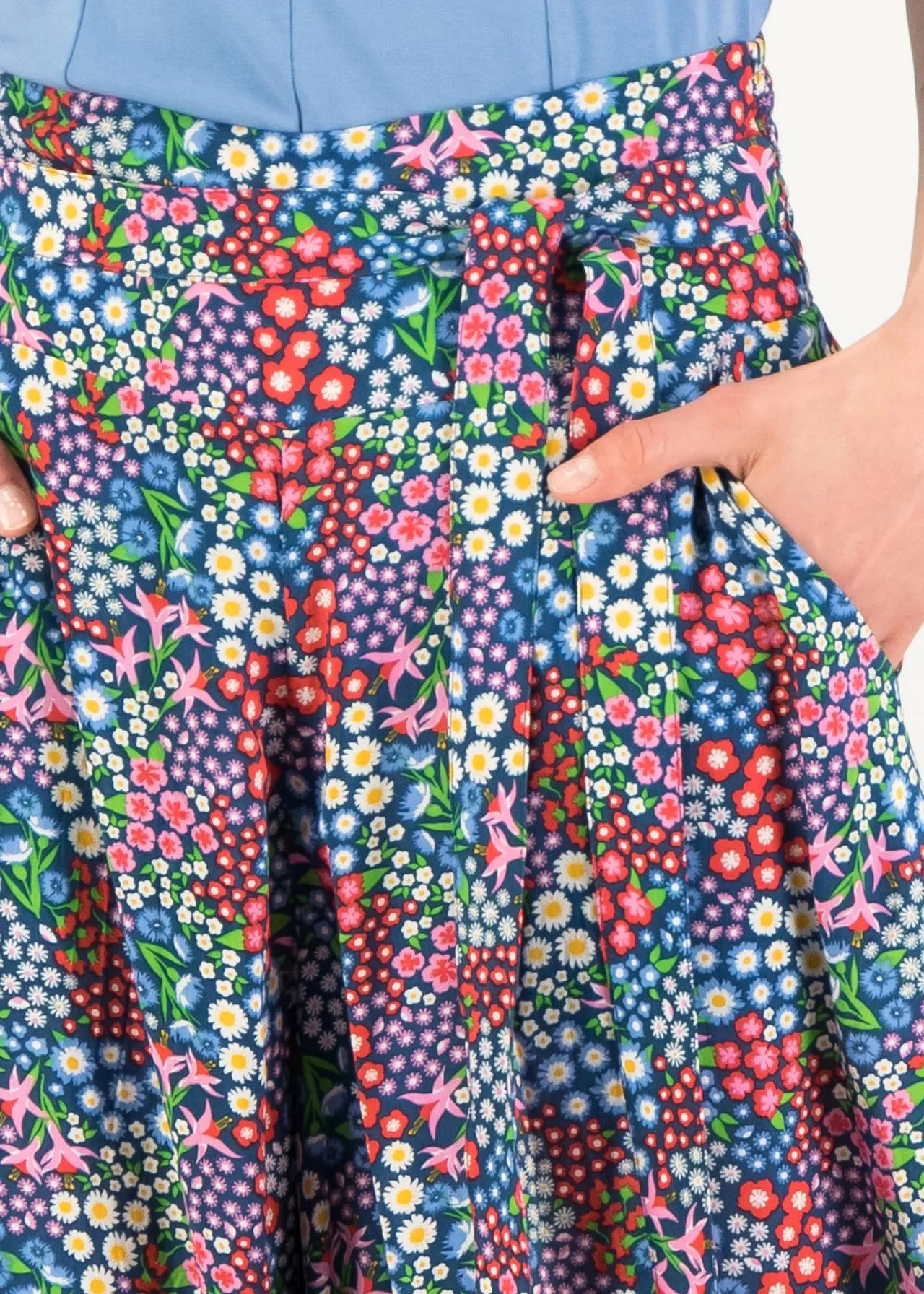 Wijde broek met bloemenprint | Blutsgeschwister flotte culottes first date