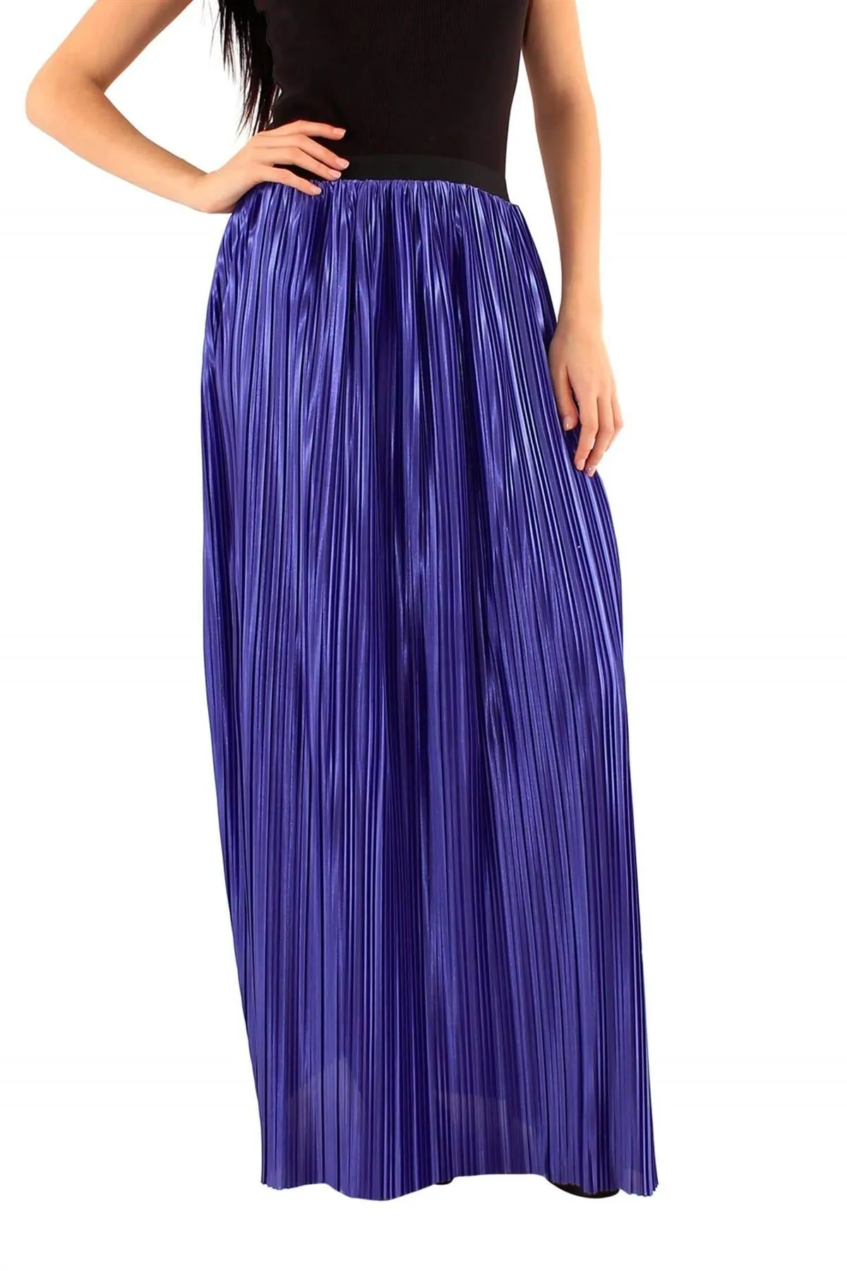 Women Pleated Maxi Skirt Amalia - S/M