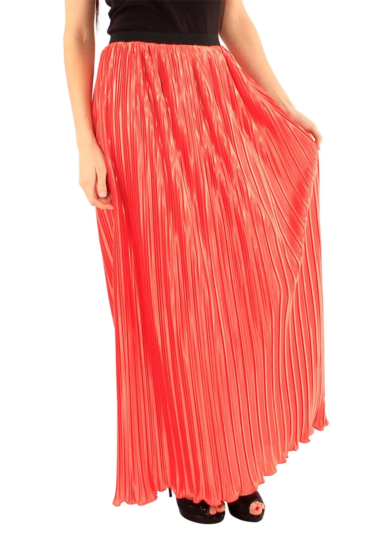 Women Pleated Maxi Skirt Amalia - S/M