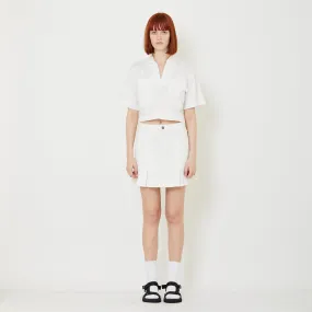 Women Pleated Skirt - Off White - SW2408113A