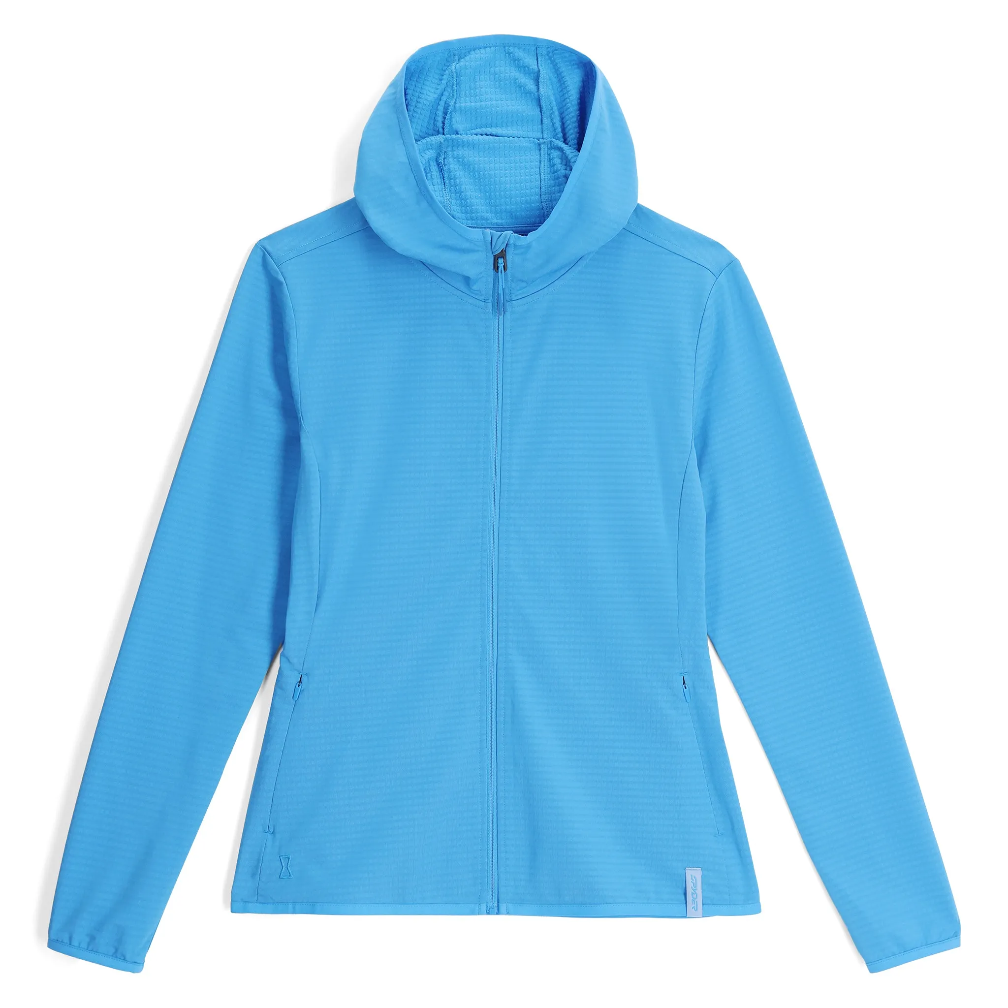 Womens Gridweb Hoodie - Aether Blue