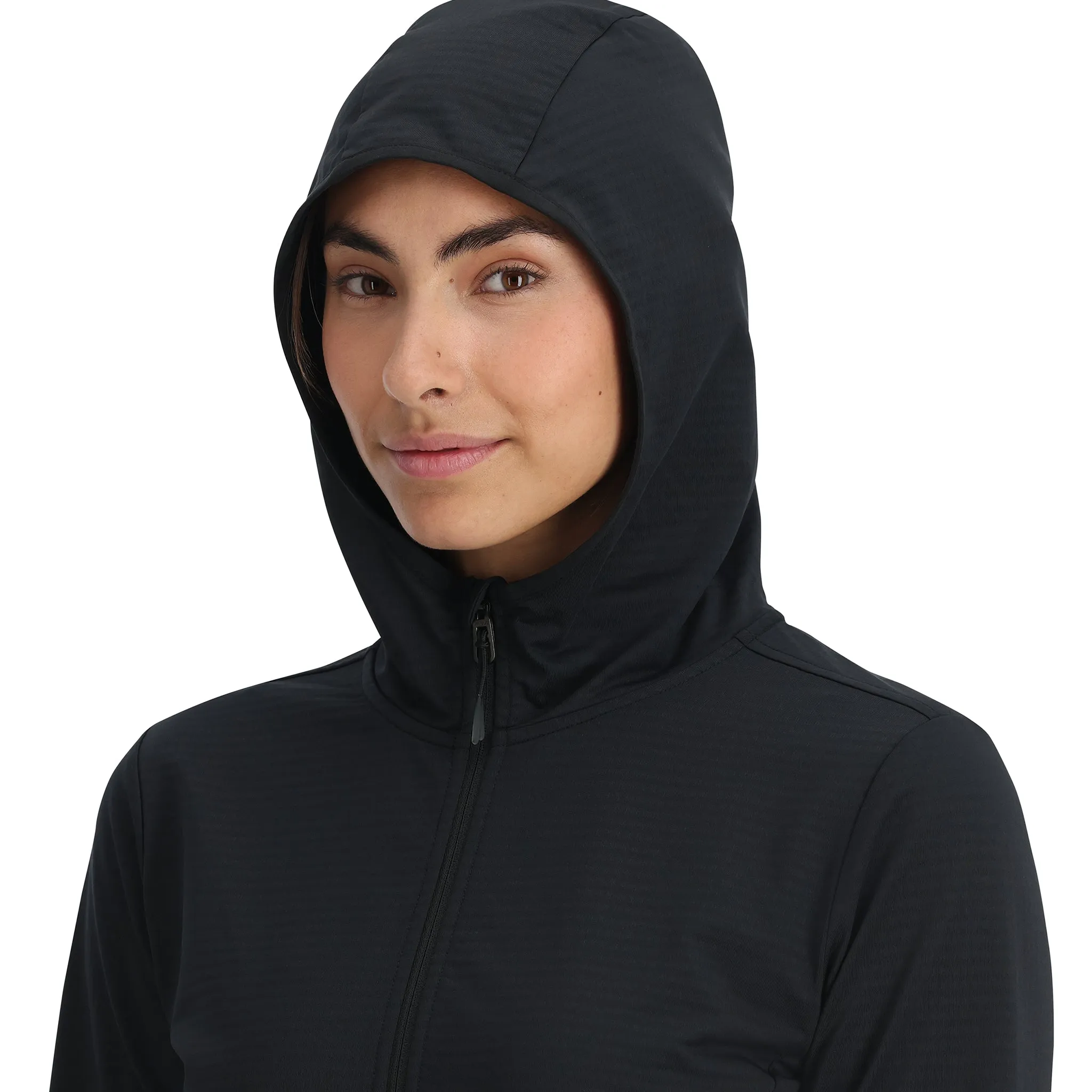 Womens Gridweb Hoodie - Black