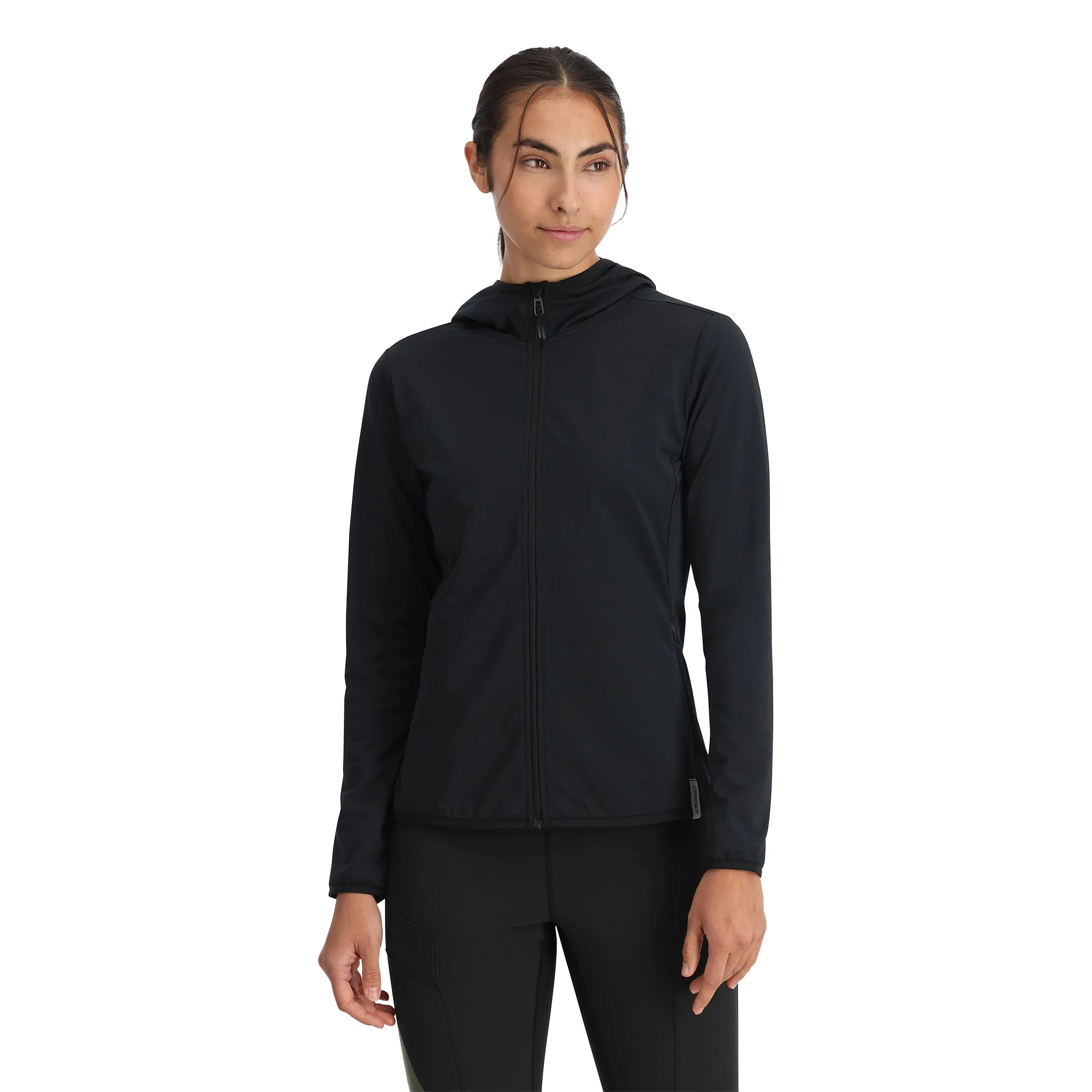 Womens Gridweb Hoodie - Black