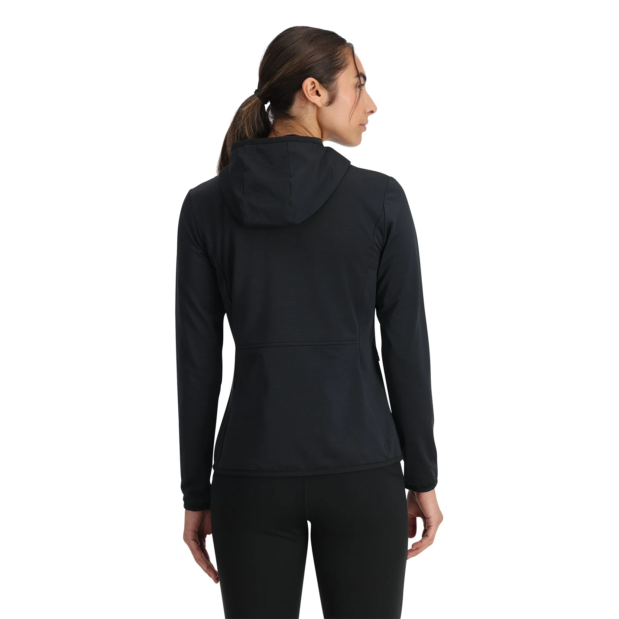 Womens Gridweb Hoodie - Black