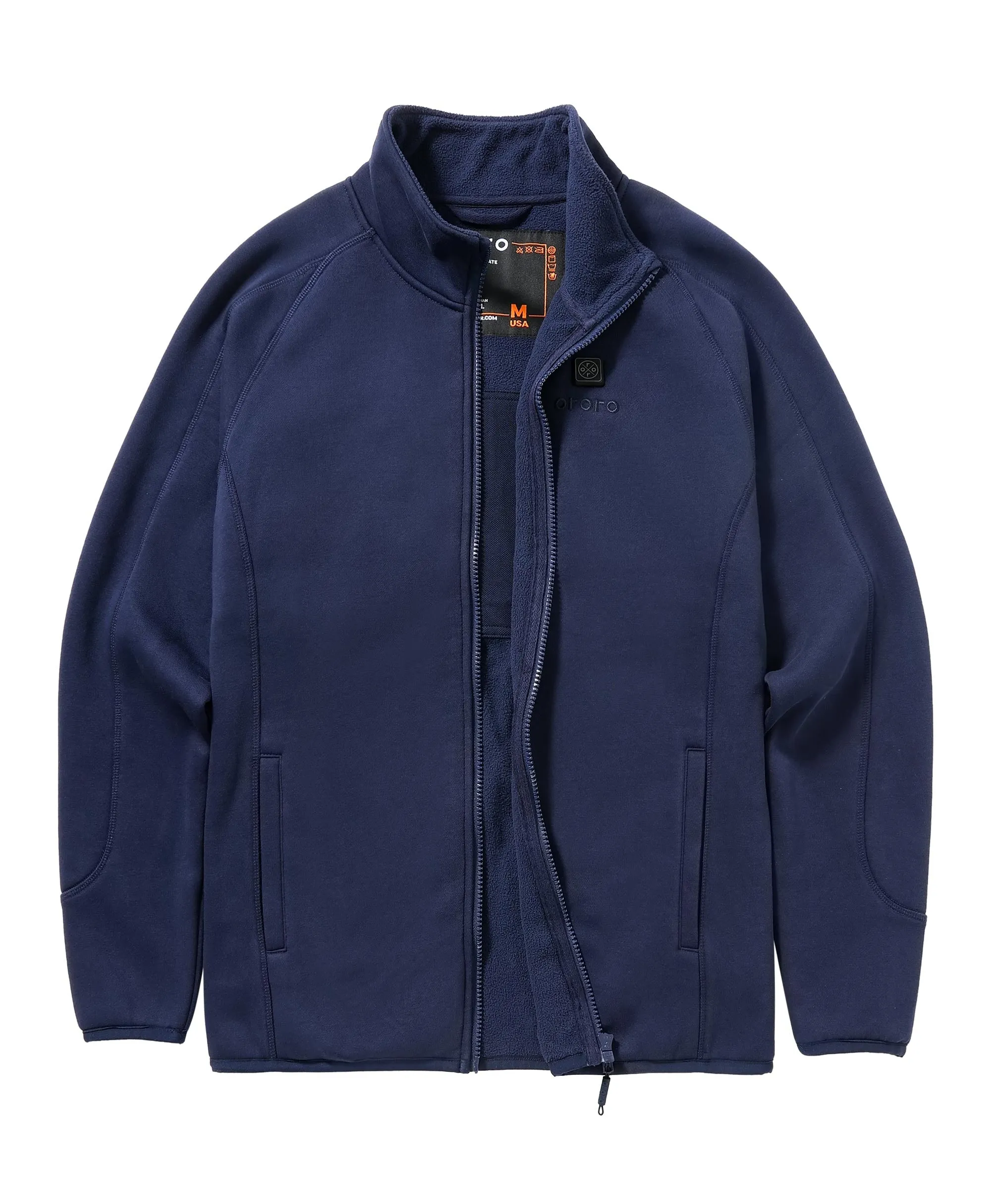 Women's Heated Full-Zip Fleece Jacket - Blue