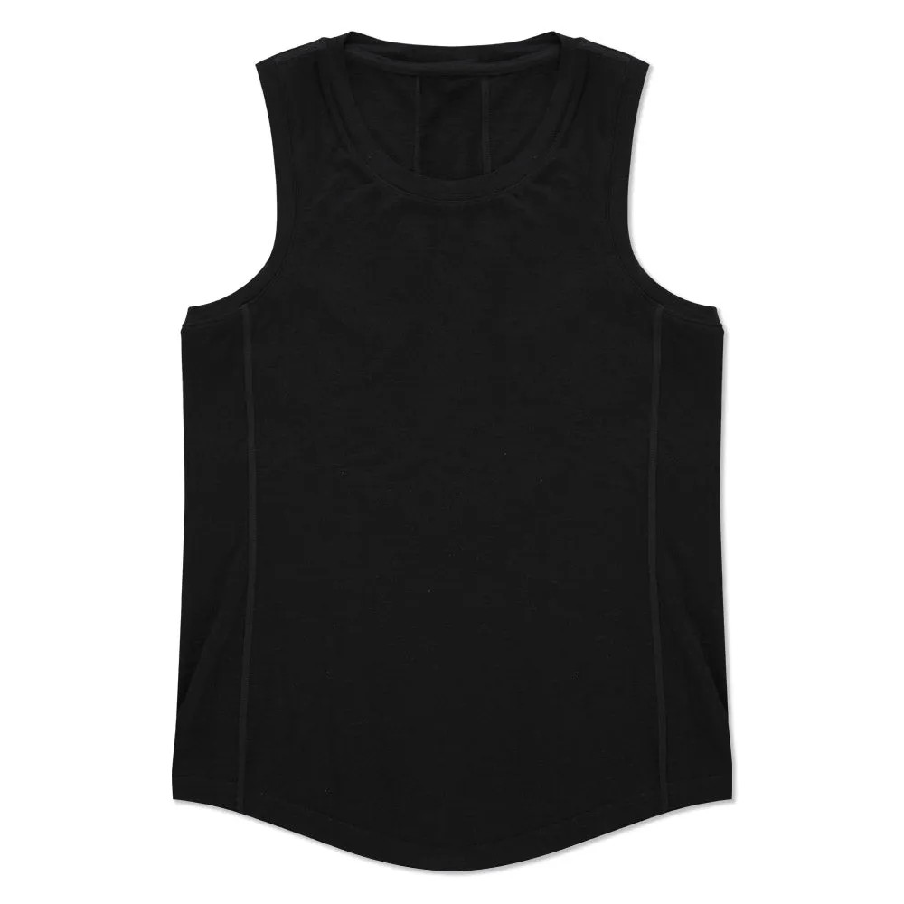 Women's Merino Wool Tank Top with Crew Neck