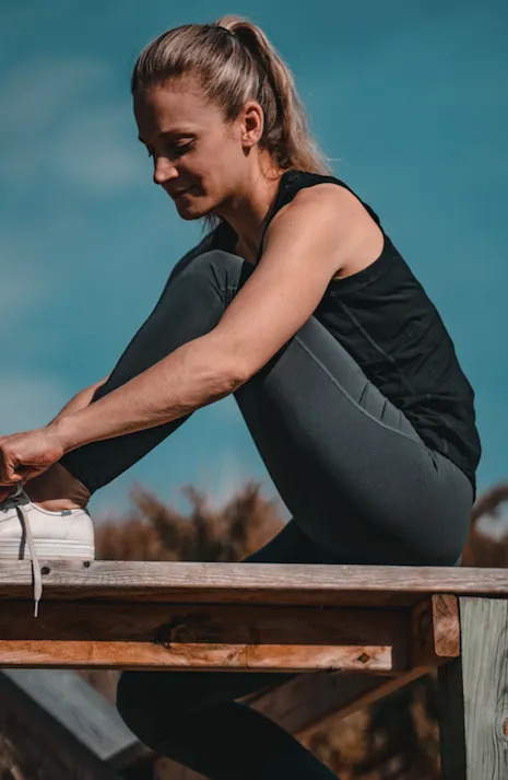 Women's Merino Wool Tank Top with Crew Neck