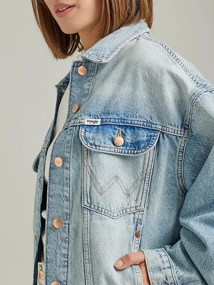 Wrangler Jumbo Trucker Jacket Sky