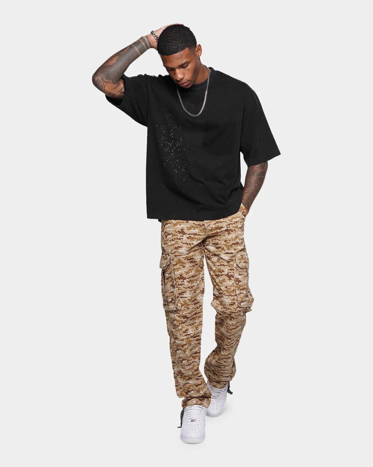 XXIII Camuffare Camo Cargo Pants Desert Camo