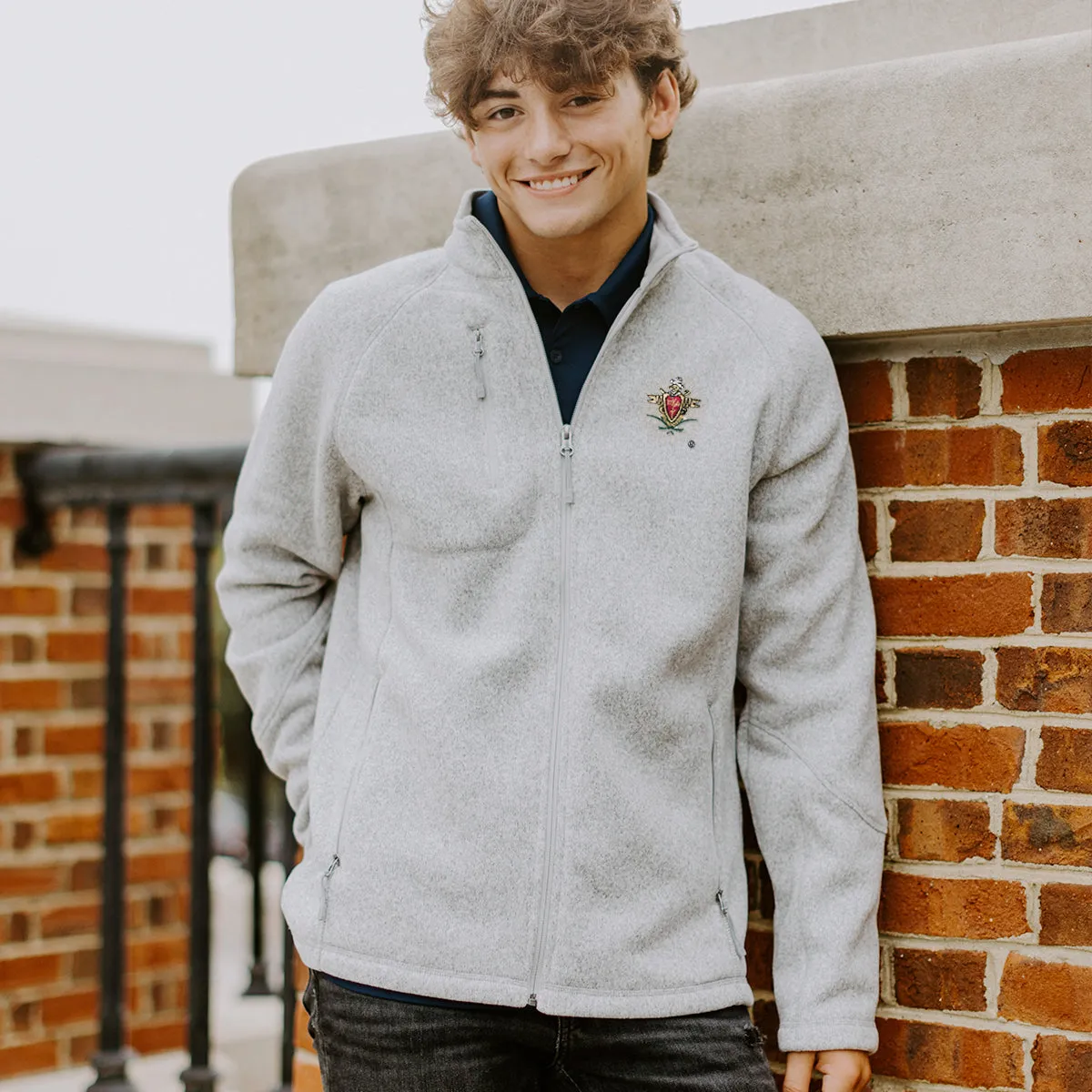 ZBT Embroidered Crest Full Zip