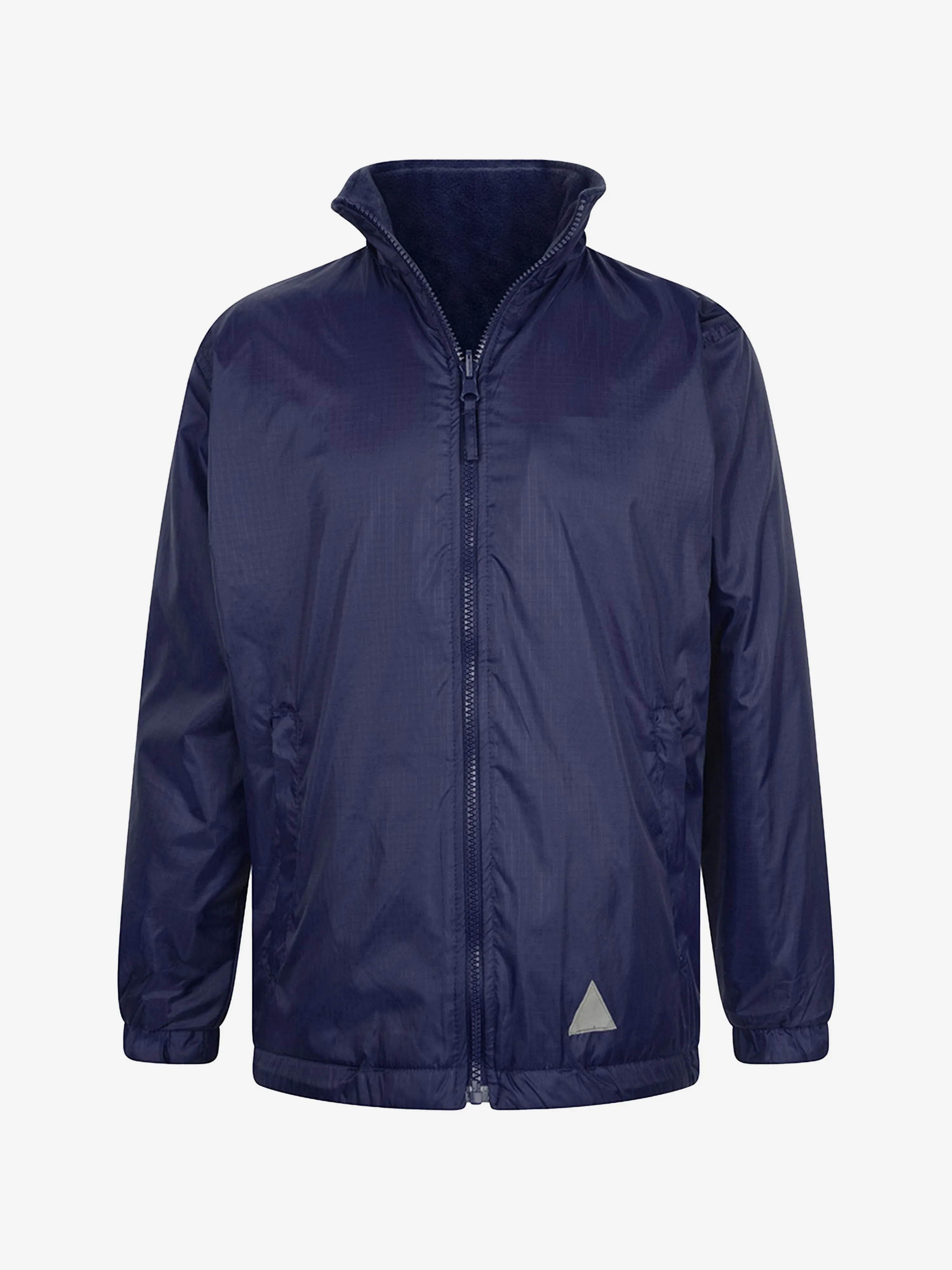 Zeco Kids School Reversible Fleece Jacket in Navy